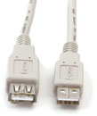CORDON USB 2.0, Type A mâle - Type A femelle, 1m