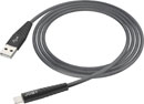 JOBY CHARGE AND SYNC CORDON Lightning, certifié Apple MFi, nylon tressé, 2.4A, 1.2m, noir