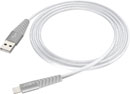JOBY CHARGE AND SYNC CORDON Lightning, certifié Apple MFi, nylon tressé, 2.4A, 1.2m, argent