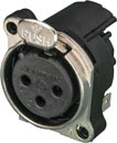 NEUTRIK NC3FBH2 XLR EMBASE femelle, montage CI horizontal