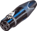 NEUTRIK NC3FXX-B XLR FICHE femelle, corps noir, contacts or