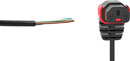 IEC-LOCK CORDON SECTEUR IEC verticale bas femelle C13 verrouillable - dénudé, 3m, noir