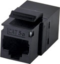 TUK KEYSTONE RACCORD RJ45 DOS-A-DOS Cat5E, noir