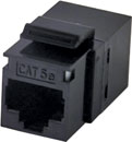 TUK KEYSTONE RACCORD RJ45 DOS-A-DOS Cat5E, noir, pack de 24