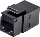 TUK KEYSTONE RACCORD RJ45 DOS-A-DOS Cat6, noir, pack de 24