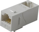 TUK KEYSTONE RACCORD RJ45 DOS-A-DOS Cat6, arrière à 90° vers l'avant, blanc