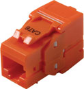 TUK KEYSTONE EMBASE IDC RJ45 Cat6, sans outil, orange