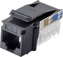 TUK KEYSTONE EMBASE IDC RJ45 Cat6, Krone, non blindé, noir