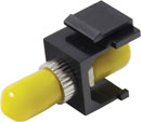 TUK KEYSTONE RACCORD FIBRE ST vers ST, monomode, simplex, noir/jaune