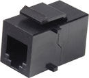 TUK KEYSTONE RACCORD RJ12 6P6C femelle vers femelle, noir