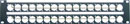 CANFORD PANNEAU DE CONNEXION UNIVERSAL 2U 2x16, gris clair