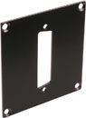 CANFORD PLAQUE DE CONNEXION MODULAIRE UNIVERSAL 1x découpe Sub-D 25pts, noir