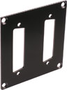 CANFORD PLAQUE DE CONNEXION MODULAIRE UNIVERSAL 2x découpe Sub-D 25pts, noir