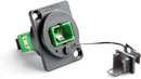 SENKO COUPLEUR TRAVERSANT FIBRE OPTIQUE SC APC monomode, montage 'Universal', vert