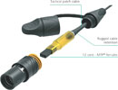 NEUTRIK - OPTICALCON LITE MTP - Style MPO – Système fibre optique semi-renforcé 12 âmes