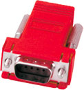 ADAPTATEUR A MONTER SUB-D 9pts mâle-RJ45, rouge