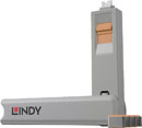 LINDY 40428 PORT BLOCKER KIT USB-C, 1x key, 4x locks, orange