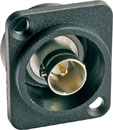 CANFORD SERIE-D EMBASE BNC 75ohms, encastrée, à souder, noir