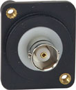 CANFORD SERIE-D EMBASE BNC 50ohms, dos-à-dos, trous M3 taraudé M3, noir