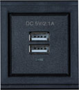 MUXLAB 500616 MODULE DE CONNEXION double chargeur USB, 2x Type A, 5V DC