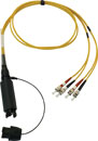 CANFORD FIBRECO connecteur de câble HMA Junior, 4 canaux, SM avec épanoui connecteurs fibre ST, 500mm