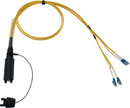 CANFORD FIBRECO connecteur de câble HMA Junior, 4 canaux, SM avec épanoui connecteurs fibre LC, 500mm