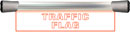 SONIFEX LD-40F1TRF SIGNE LUMINEUX LED/PLEXI, LED, une inscription, affleurant, 400mm, 