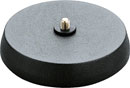 K&M 23220 PIED POUR TABLE base ronde lourde avec insert anti-vibrations, 45mm, noir