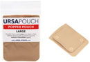 URSA POPPER POUCH With press fasteners, horizontal/vertical, large, beige