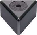 CANFORD BADGE DE MICRO triangulaire, noir, imprimé 1 couleur, détails à spécifier