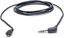 CANFORD EAD93 CORDON pour tube acoustique et écouteurs sans fil, 1.5m, fiche coudé 3.5mm, noir
