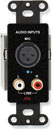 RDL DB-TPSL2A EMETTEUR AUDIO actif, deux paires, 3-pin XLR in, entrée RCA stéréo, noir