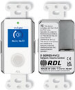 RDL D-NVC2 NETWORK REMOTE Level control, rotary encoder, LCD display, Dante/AES67, white