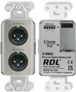 RDL DS-RN02 DANTE AUDIO INTERFACE Output, 2x XLR out, mic/line, stainless steel