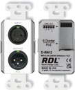 RDL D-RN12 DANTE AUDIO INTERFACE Bi-directional, 1x2, XLR in, XLR out, mic/line, white