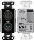RDL DB-RN12 DANTE AUDIO INTERFACE Bi-directional, 1x2, XLR in, XLR out, mic/line, black