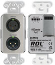 RDL DS-RN12 DANTE AUDIO INTERFACE Bi-directional, 1x2, XLR in, XLR out, mic/line, stainless steel