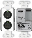 RDL D-RN22 DANTE AUDIO INTERFACE Bi-directional, 2x2, 2x XLR in, mic/line, white
