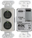 RDL DS-RN22 DANTE AUDIO INTERFACE Bi-directional, 2x2, 2x XLR in, mic/line, stainless steel