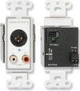 RDL D-TPR3A AUDIO RECEIVER Active three-pair, 3-pin XLR/RCA mic/line out, Format-A, white