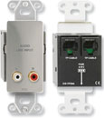 RDL DS-TPS6A AUDIO SENDER Passive single-pair, stereo RCA line in, Format-A, stainless steel