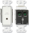 RDL D-TPS7A AUDIO SENDER Passive single-pair, 3.5mm jack in, Format-A, white