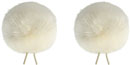 BUBBLEBEE TWIN WINDBUBBLES BONNETTE micro-cravate, taille 3, trou 40mm, pack de 2, blanc cassé