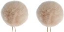 BUBBLEBEE TWIN WINDBUBBLES BONNETTE micro-cravate, taille 4, trou 42mm, pack de 2, beige