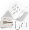 BUBBLEBEE LAV CONCEALER MIC MOUNT For Sennheiser ME 2, white