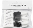 BUBBLEBEE LAV CONCEALER MIC MOUNT For Sony ECM-V1, black/white, pack of 6