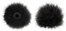 BUBBLEBEE WINDBUBBLE PRO WINDSHIELDS Extra-small, for 3-5mm diameter lav, black (pack of 2)