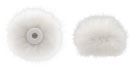 BUBBLEBEE WINDBUBBLE PRO BONNETTES Extra-Small, pour micro-cravate 3-5mm, blanc, pack de 2