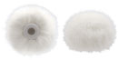 BUBBLEBEE WINDBUBBLE PRO BONNETTES Medium, pour micro-cravate 6-8mm, blanc, pack de 2