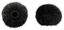 BUBBLEBEE WINDBUBBLE PRO BONNETTES Large, pour micro-cravate 11.5-14mm, noir, pack de 2